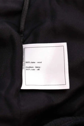 Pantalon droit Chanel Noir en Laine