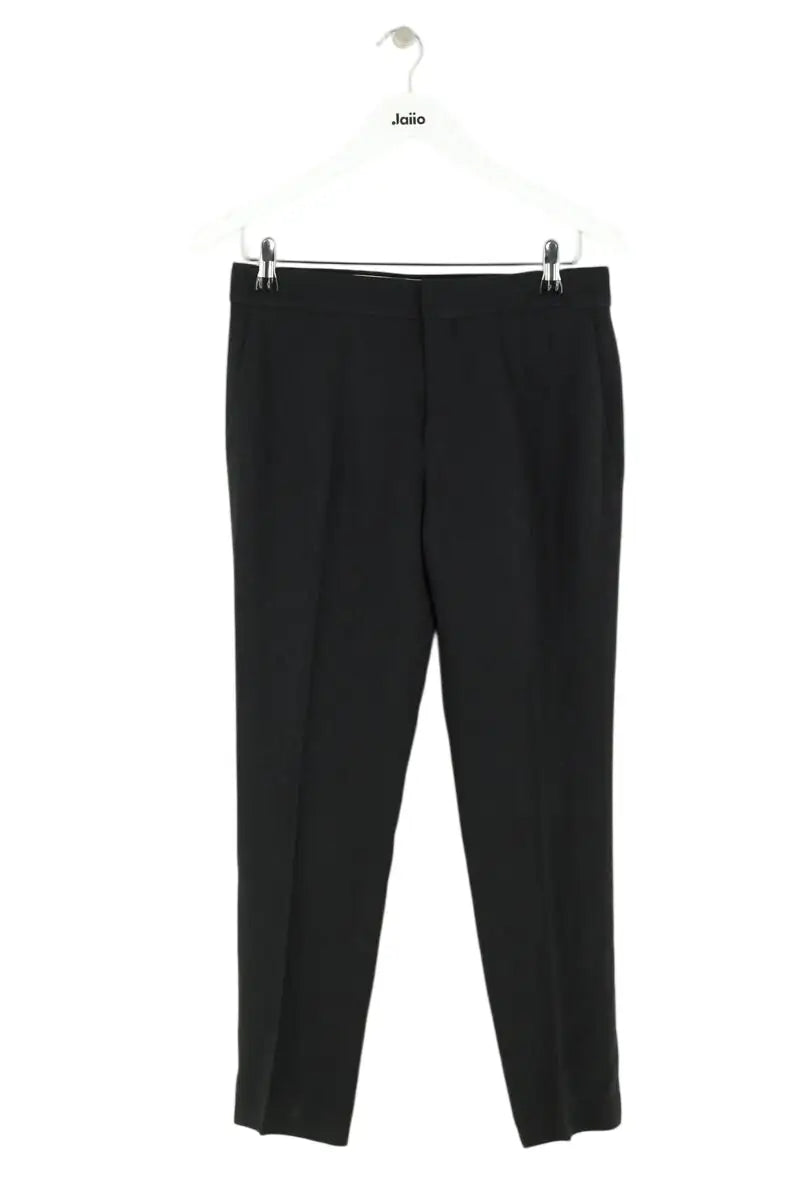 Pantalon droit Chloé Noir en Synthétique, taille M - Seconde Main