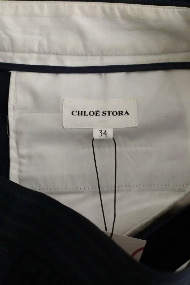 Pantalon droit Chloé Stora Bleu en Coton