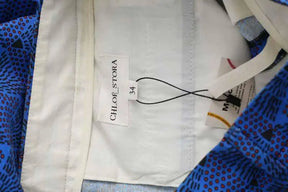 Pantalon droit Chloé Stora Bleu en Coton