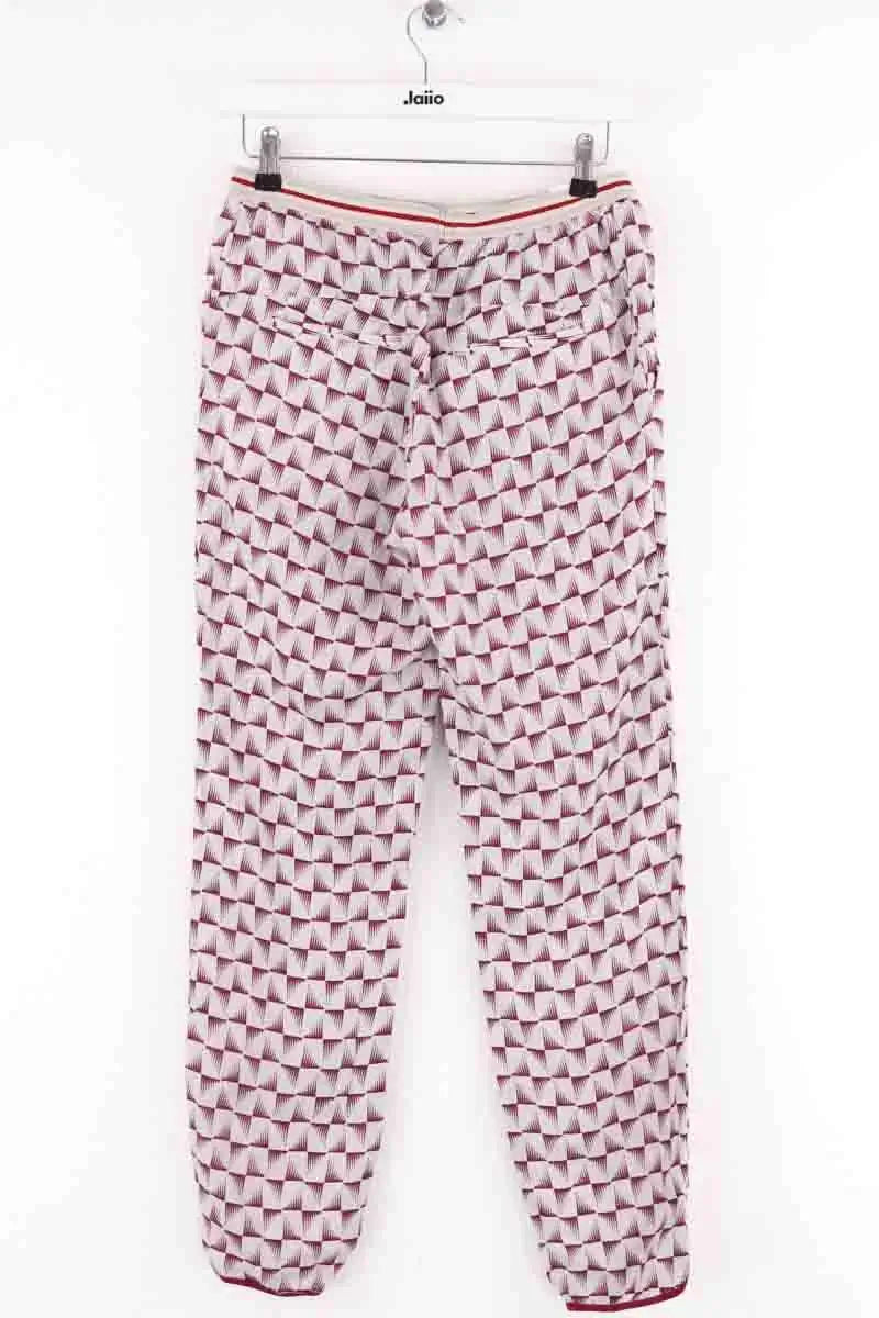 Pantalon droit Chloé Stora Gris en Lin