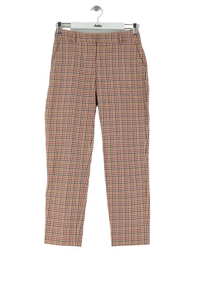 Pantalon droit Claudie Pierlot Beige en Coton, taille XS - Seconde Main