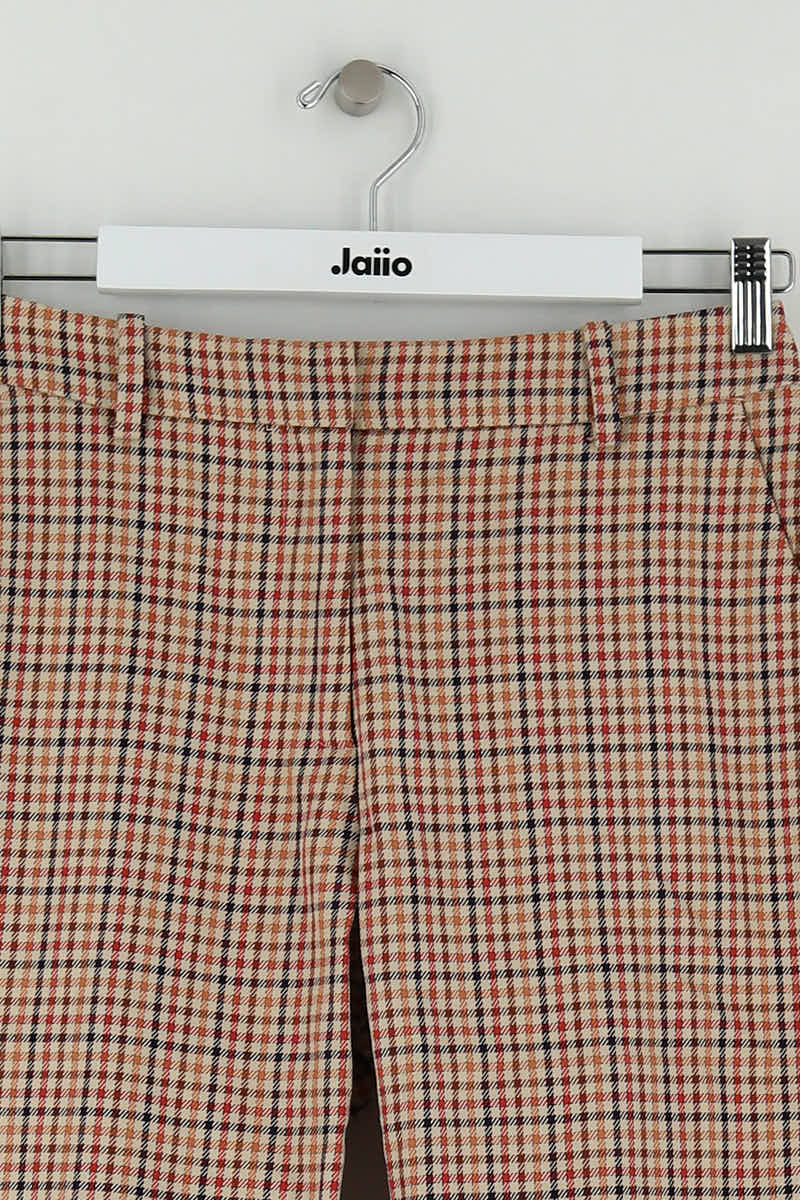 Pantalon droit Claudie Pierlot Beige en Coton