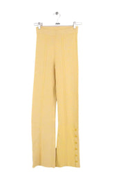 Pantalon droit Claudie Pierlot Jaune en Viscose, taille S - Seconde Main