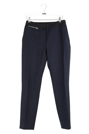 Pantalon droit Claudie Pierlot Marine en Polyester, taille XS - Seconde Main