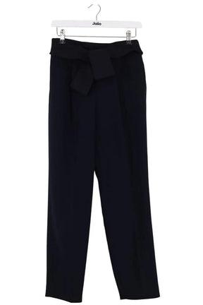 Pantalon droit Claudie Pierlot Marine en Synthétique, taille S - Seconde Main