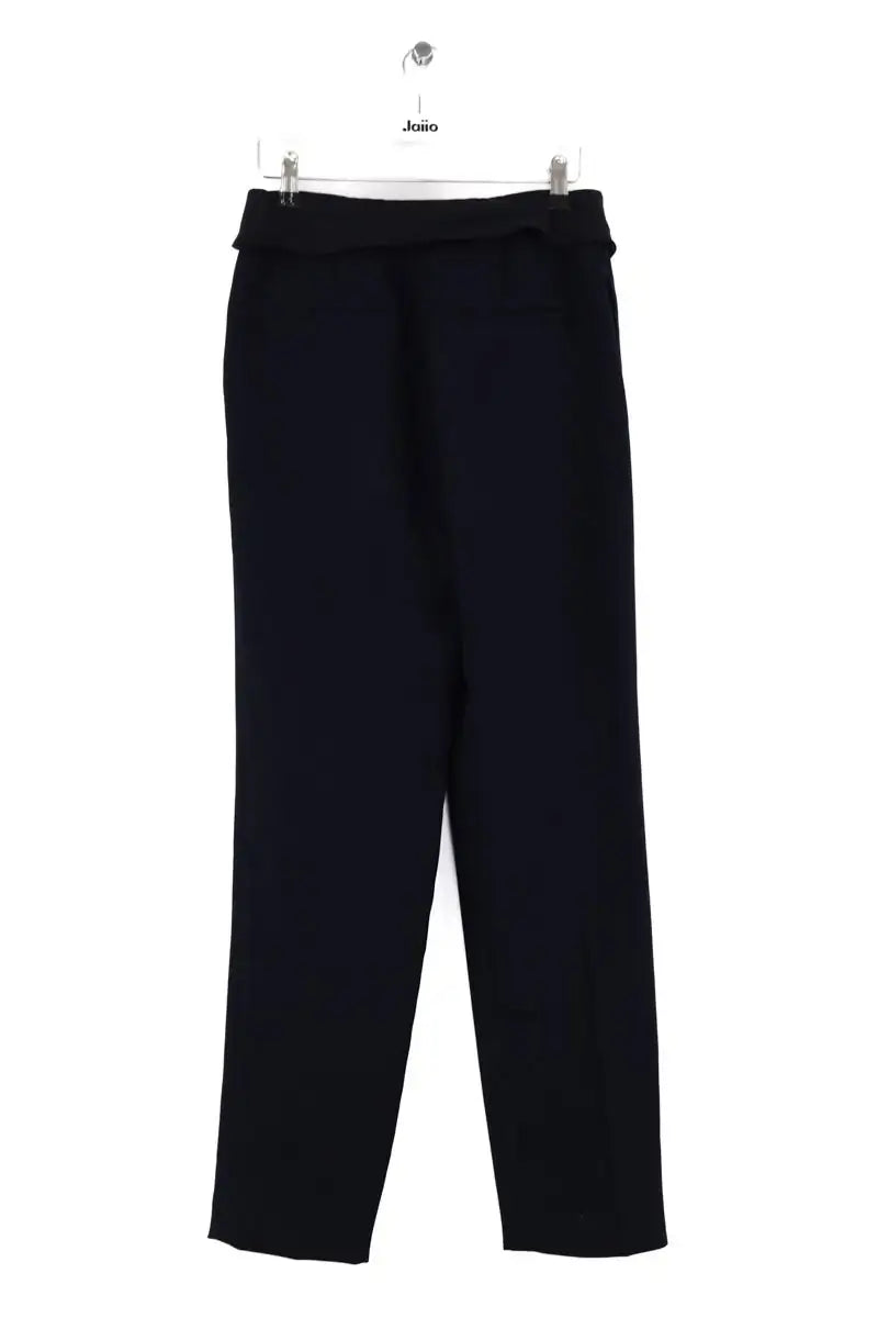 Pantalon droit Claudie Pierlot Marine en Synthétique