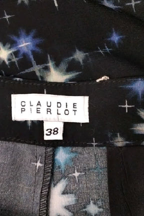 Pantalon droit Claudie Pierlot Noir en Soie