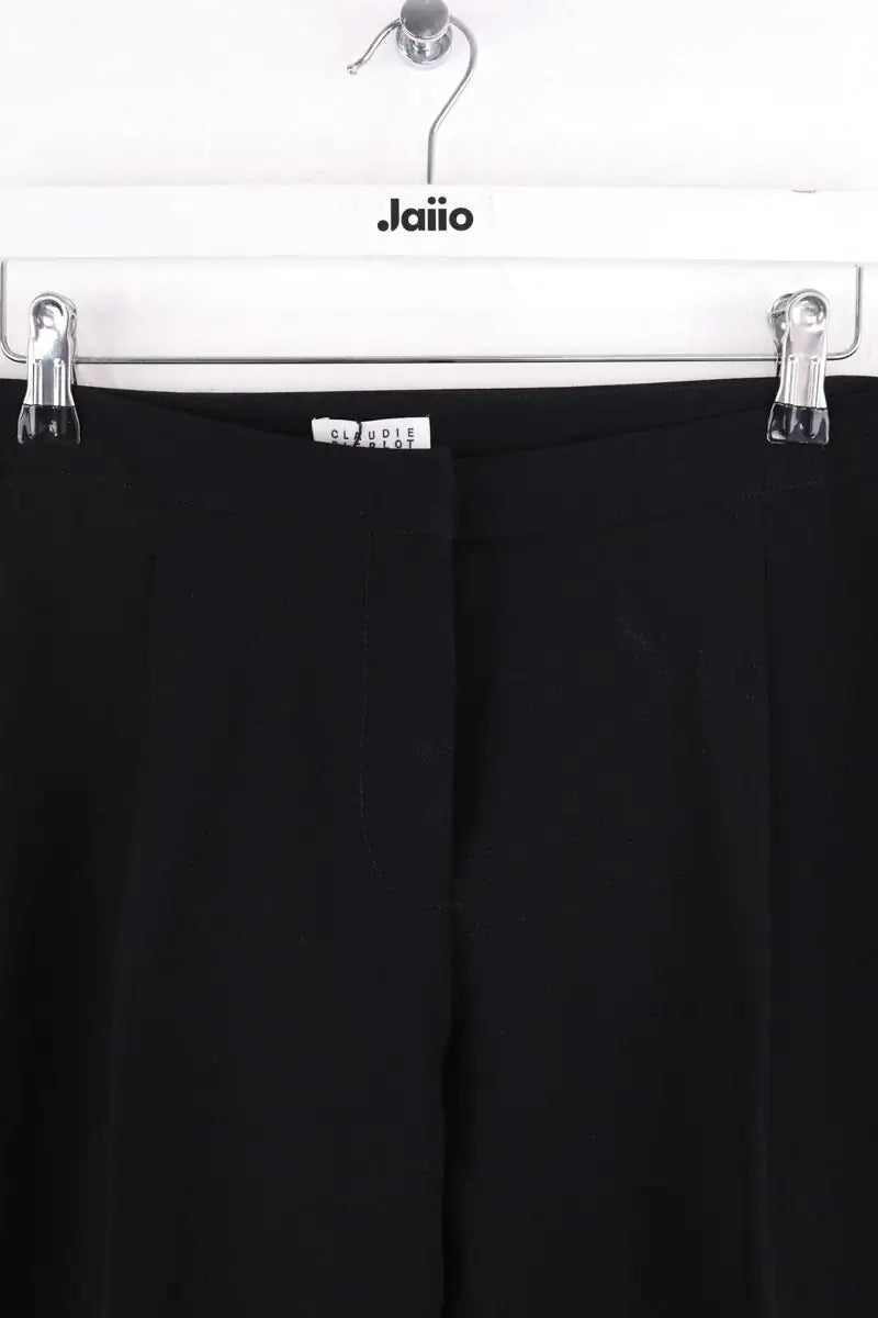 Pantalon droit Claudie Pierlot Noir en Synthétique