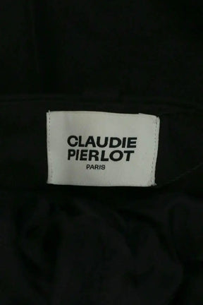 Pantalon droit Claudie Pierlot Noir en Synthétique
