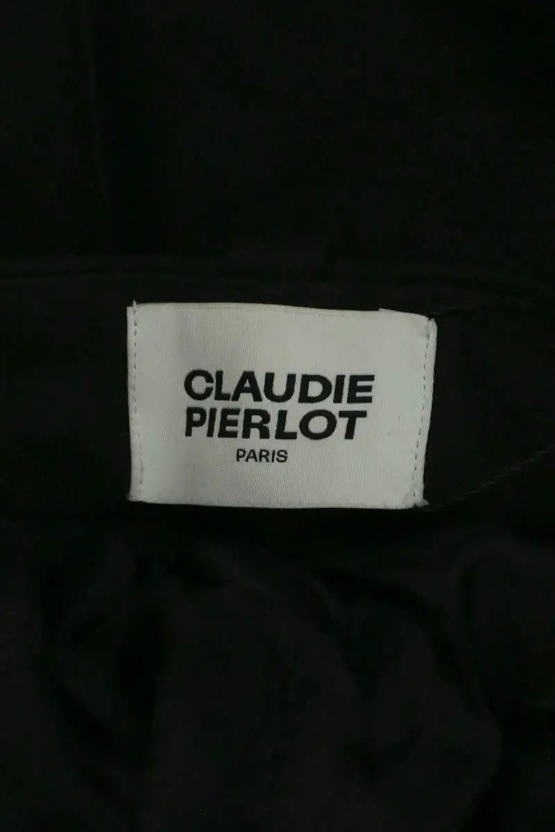 Pantalon droit Claudie Pierlot Noir en Synthétique