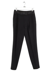 Pantalon droit Claudie Pierlot Noir en Synthétique, taille S - Seconde Main