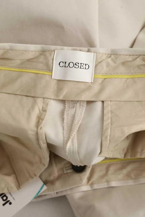 Pantalon droit Closed Ecru en Coton