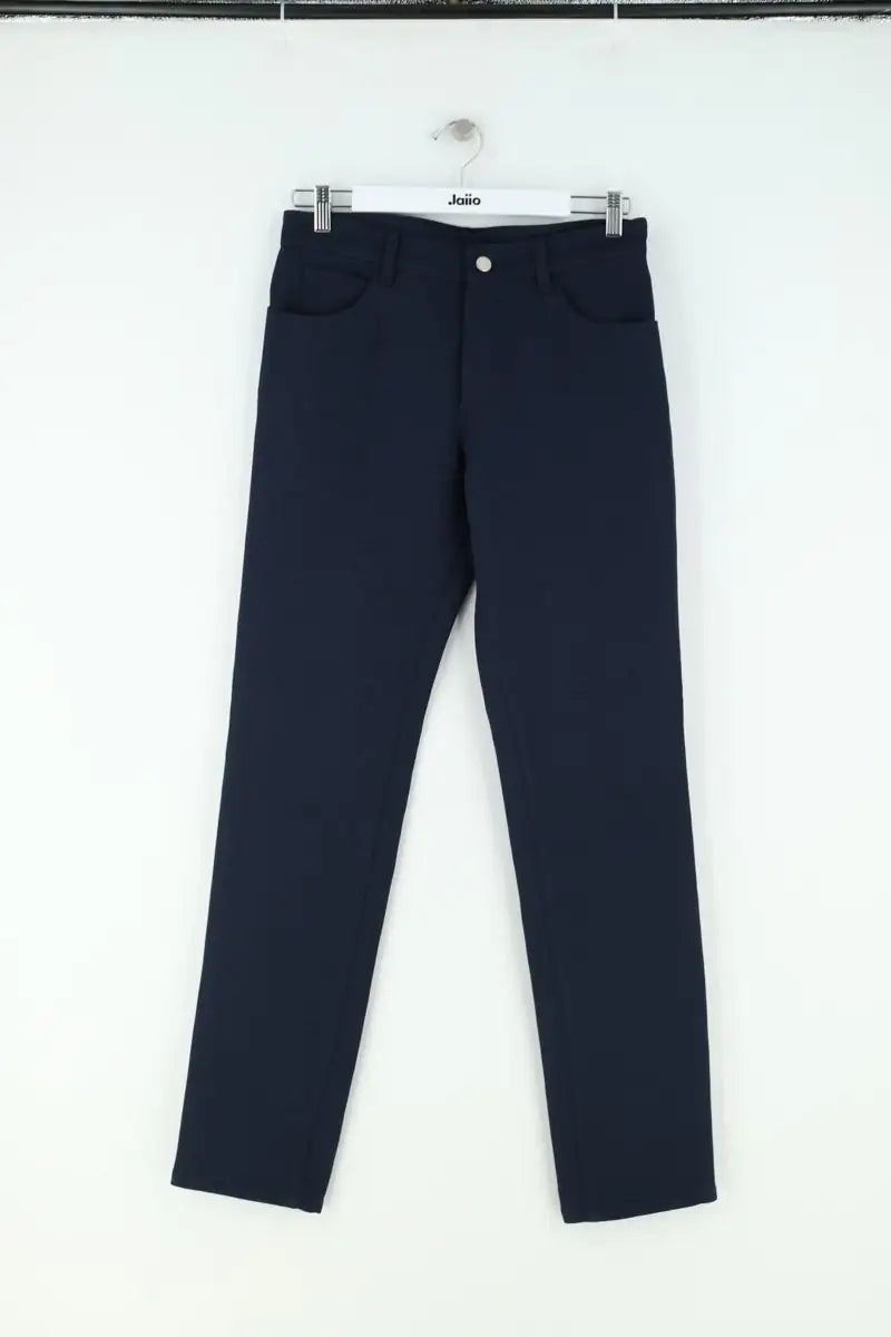Pantalon droit Courrèges Marine en Synthétique