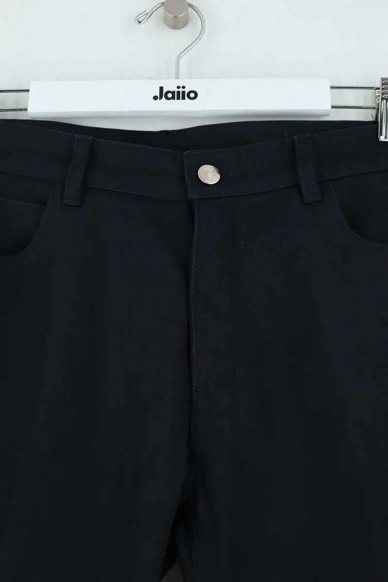 Pantalon droit Courrèges Noir en Synthétique