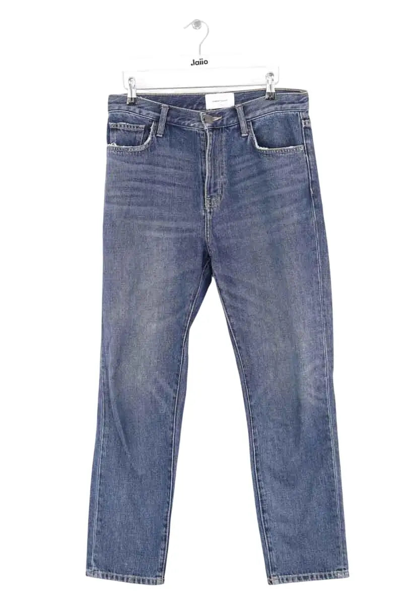 Pantalon droit Current Elliott Bleu en Coton, taille M - Seconde Main