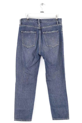 Pantalon droit Current Elliott Bleu en Coton