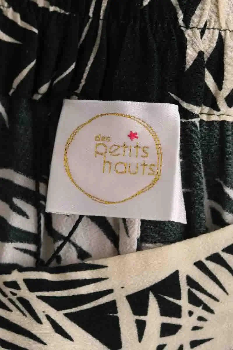 Pantalon droit Des Petits Hauts Vert en Viscose