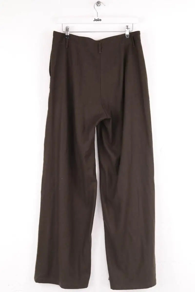 Pantalon droit Diega Kaki en Laine