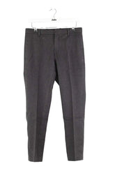 Pantalon droit Dior Anthracite en Laine, taille L - Seconde Main