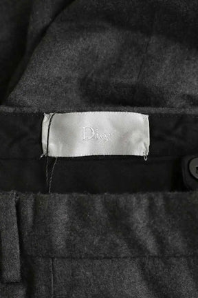 Pantalon droit Dior Anthracite en Laine