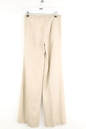 Pantalon droit Dior Kaki en Soie