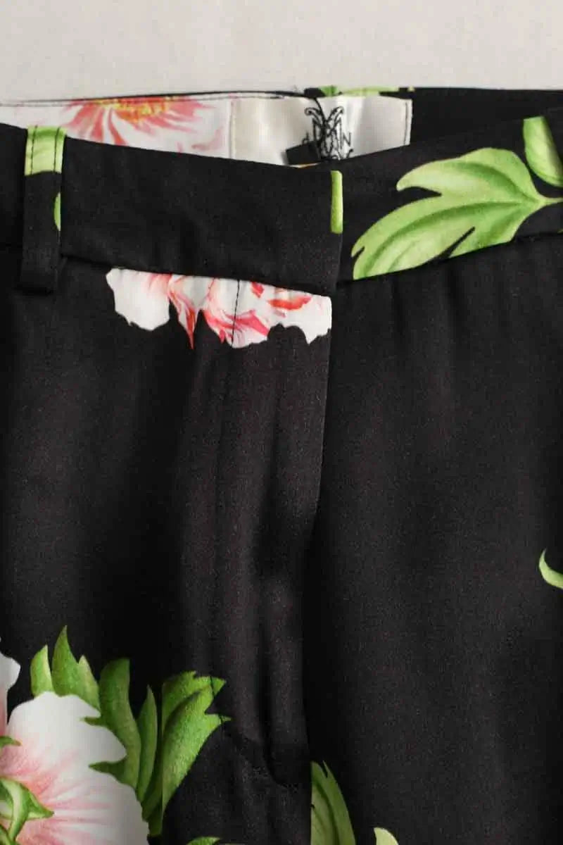Pantalon droit DMN Noir en Viscose