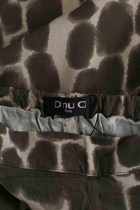 Pantalon droit Dnud Kaki en Viscose