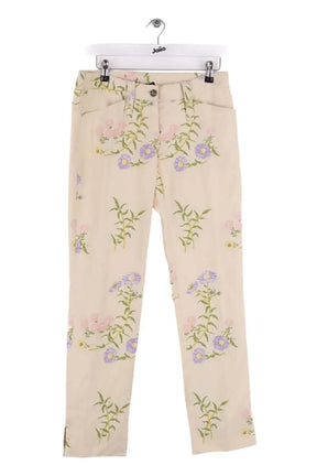 Pantalon droit Dolce & Gabbana Beige en Viscose, taille M - Seconde Main