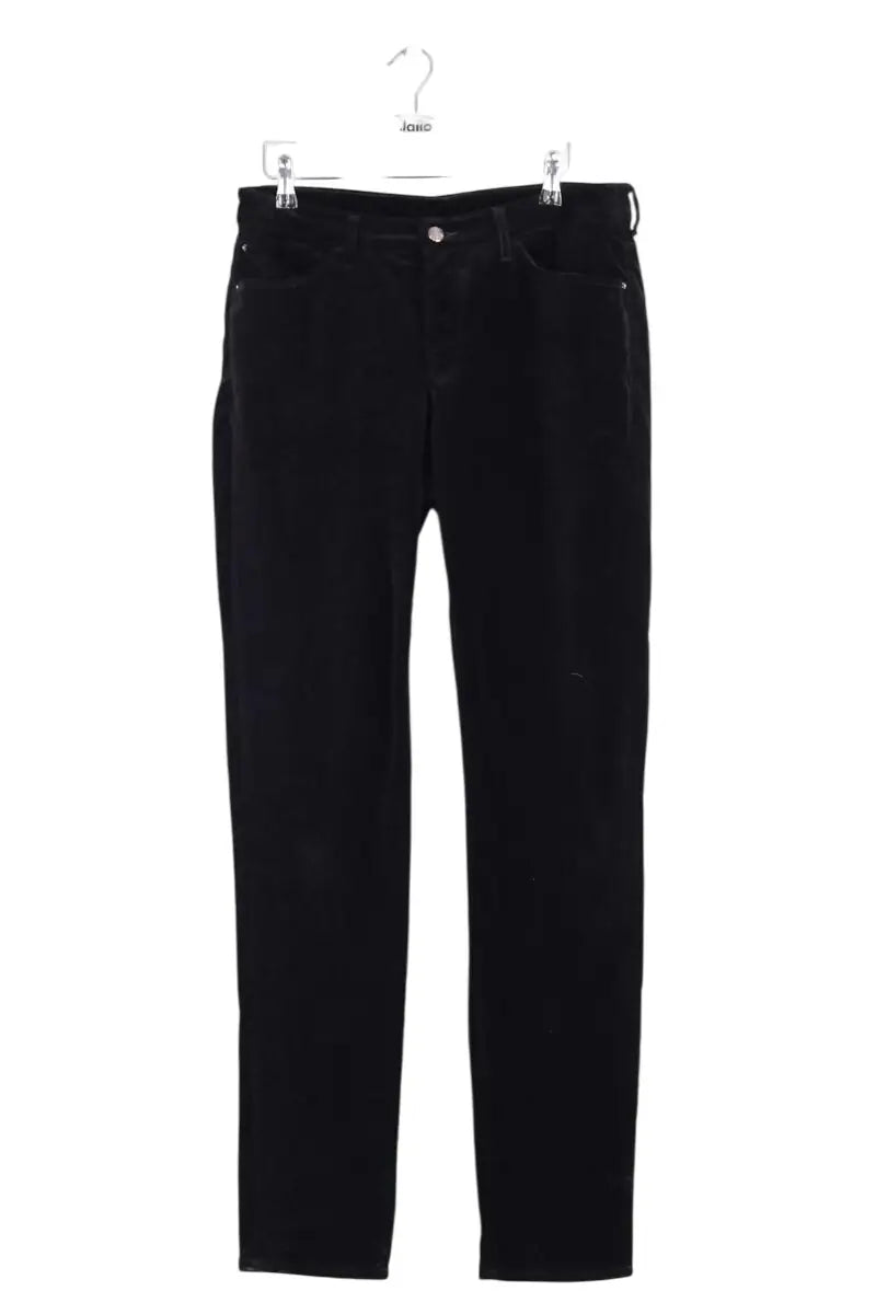 Pantalon droit Emporio Armani Noir en Velours, taille M - Seconde Main