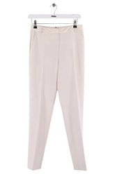 Pantalon droit Ermanno Firenze Ecru en Viscose, taille S - Seconde Main