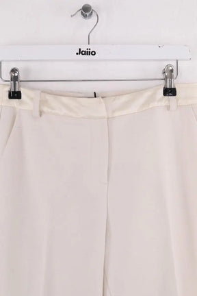 Pantalon droit Ermanno Firenze Ecru en Viscose
