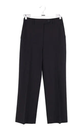 Pantalon droit Ermanno Scervino Noir en Synthétique, taille L - Seconde Main