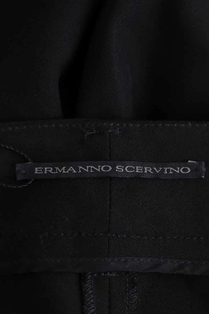 Pantalon droit Ermanno Scervino Noir en Synthétique