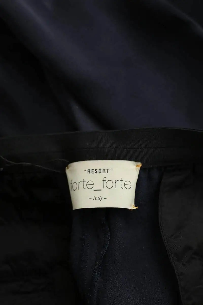 Pantalon droit Forte_Forte Marine en Viscose