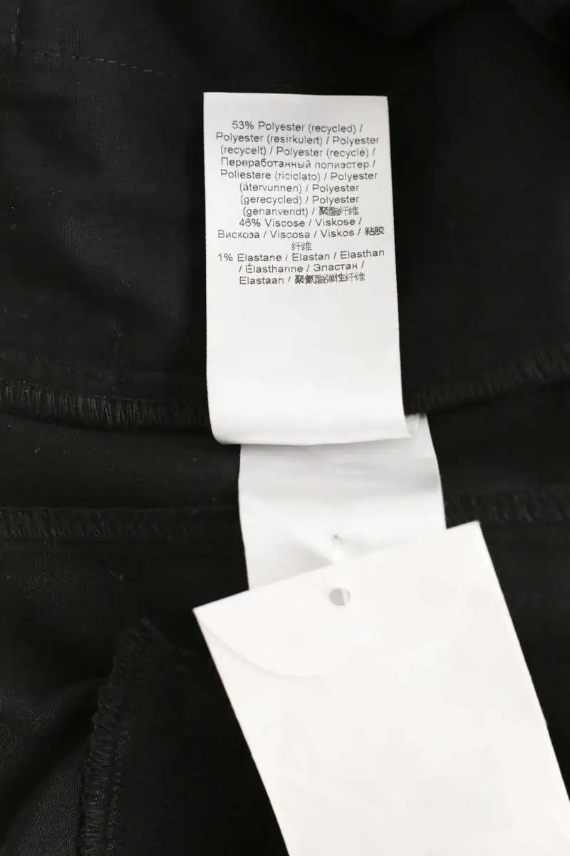 Pantalon droit Ganni Noir en Polyester