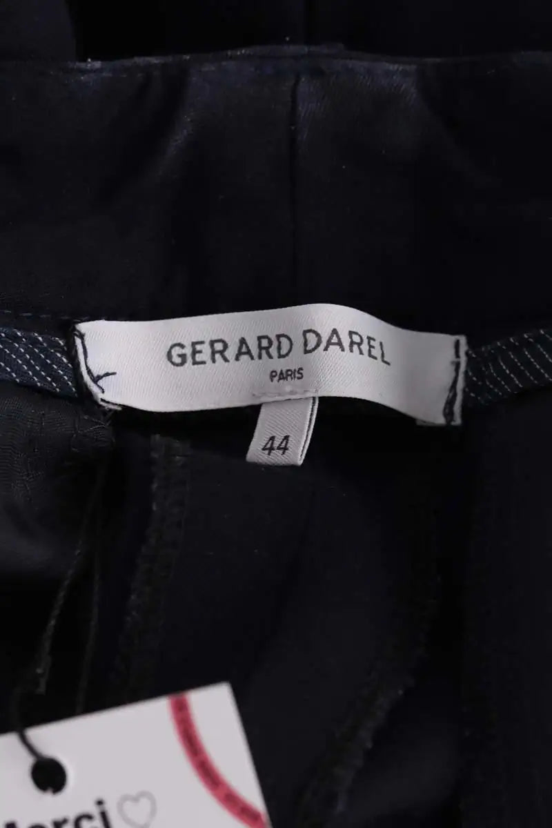 Pantalon droit Gerard Darel Bleu en Synthétique