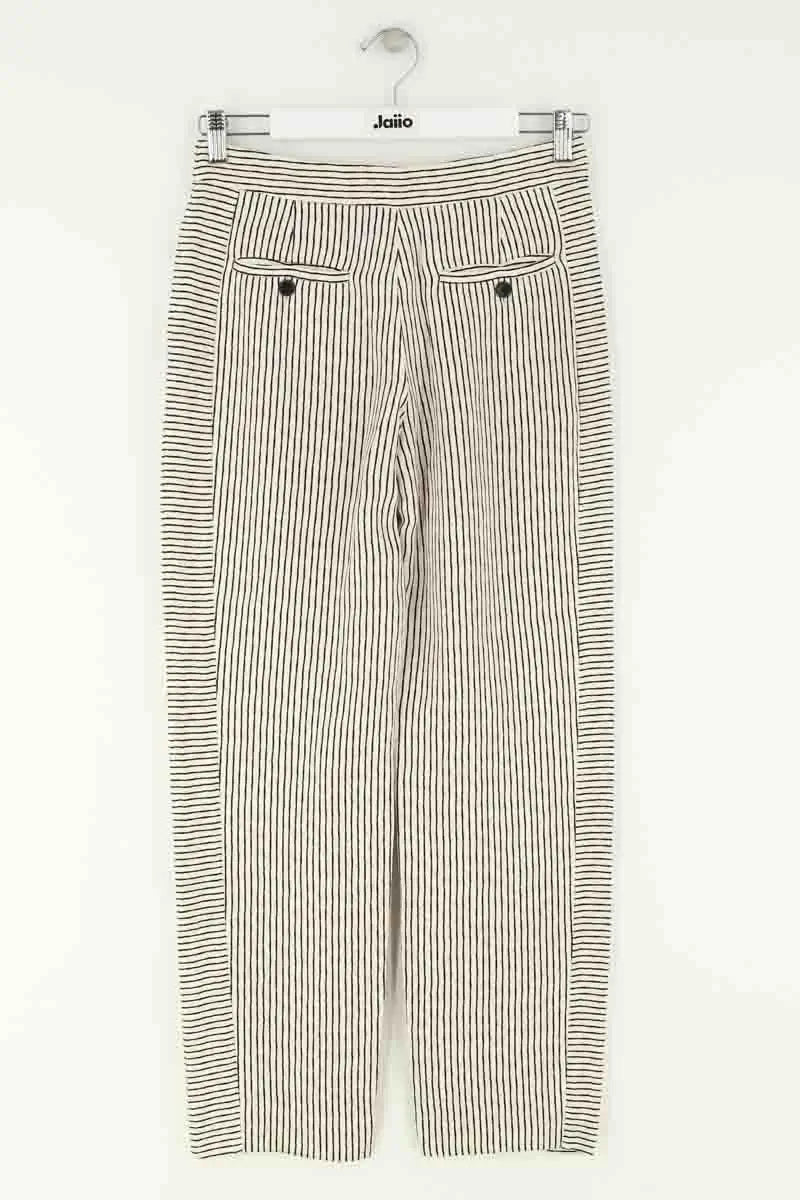 Pantalon droit Gerard Darel Ecru en Viscose