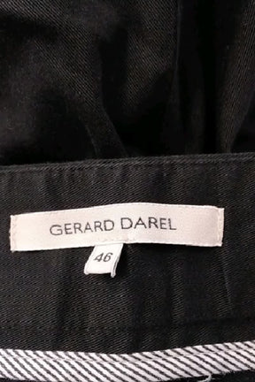 Pantalon droit Gerard Darel Noir en Coton