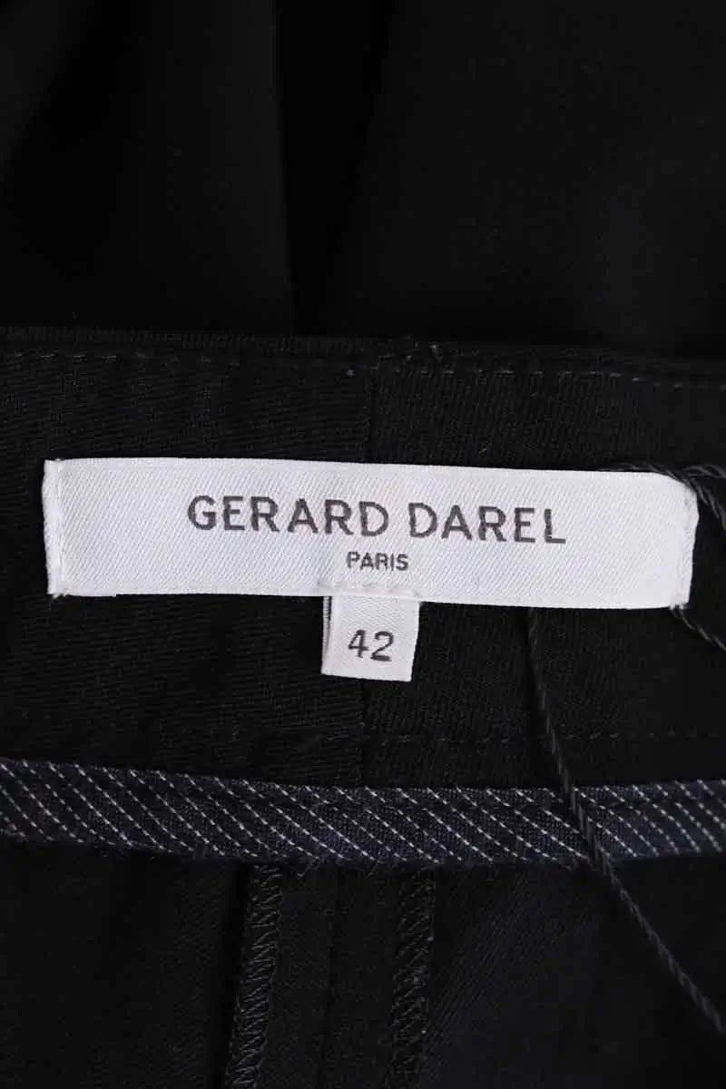 Pantalon droit Gerard Darel Noir en Laine