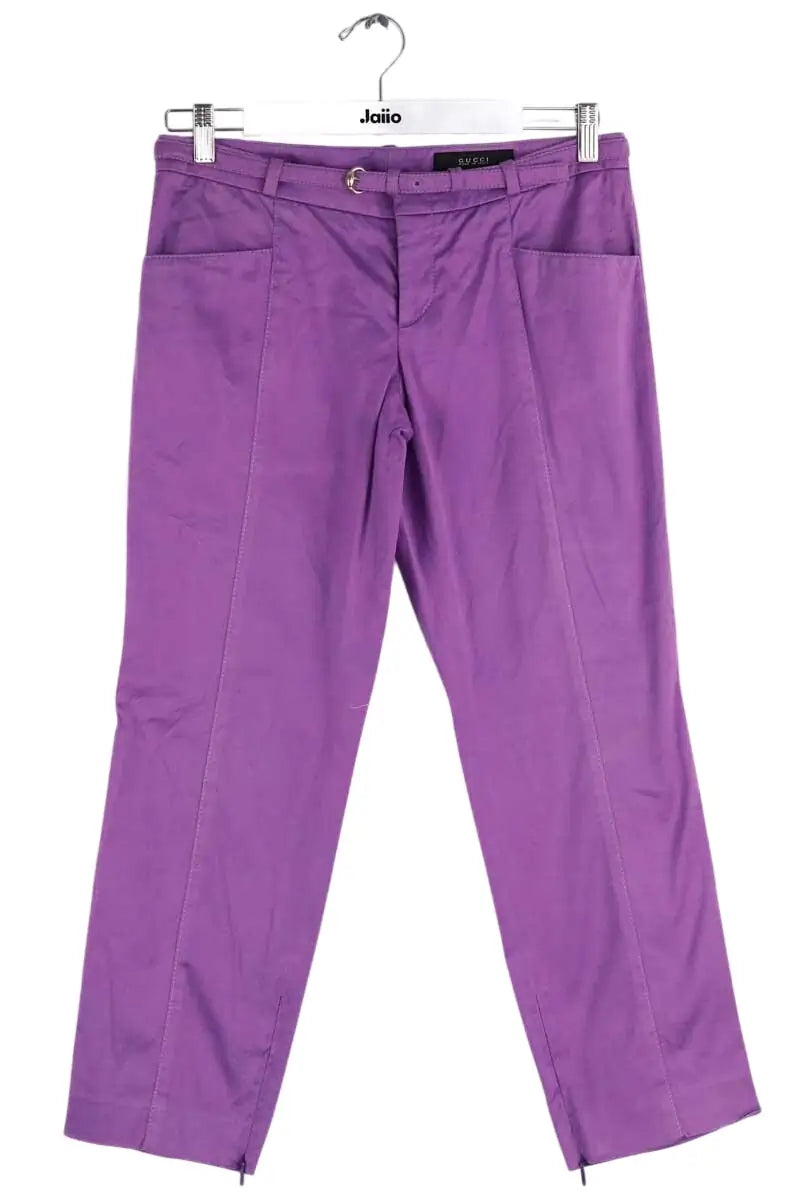 Pantalon droit Gucci Violet en Coton, taille M - Seconde Main
