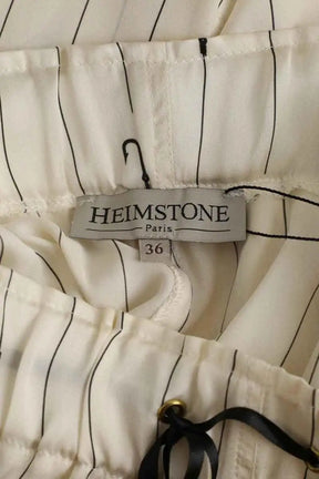 Pantalon droit Heimstone Blanc en Polyester