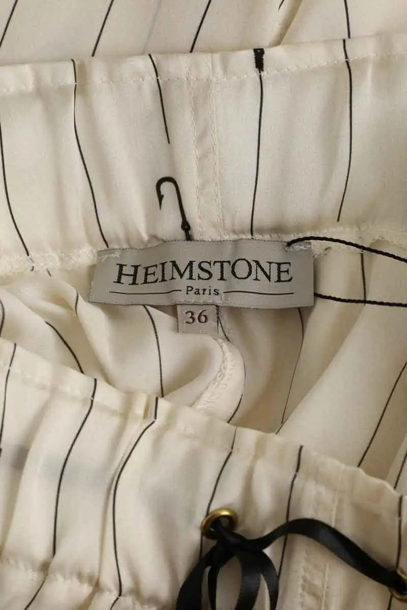 Pantalon droit Heimstone Blanc en Polyester