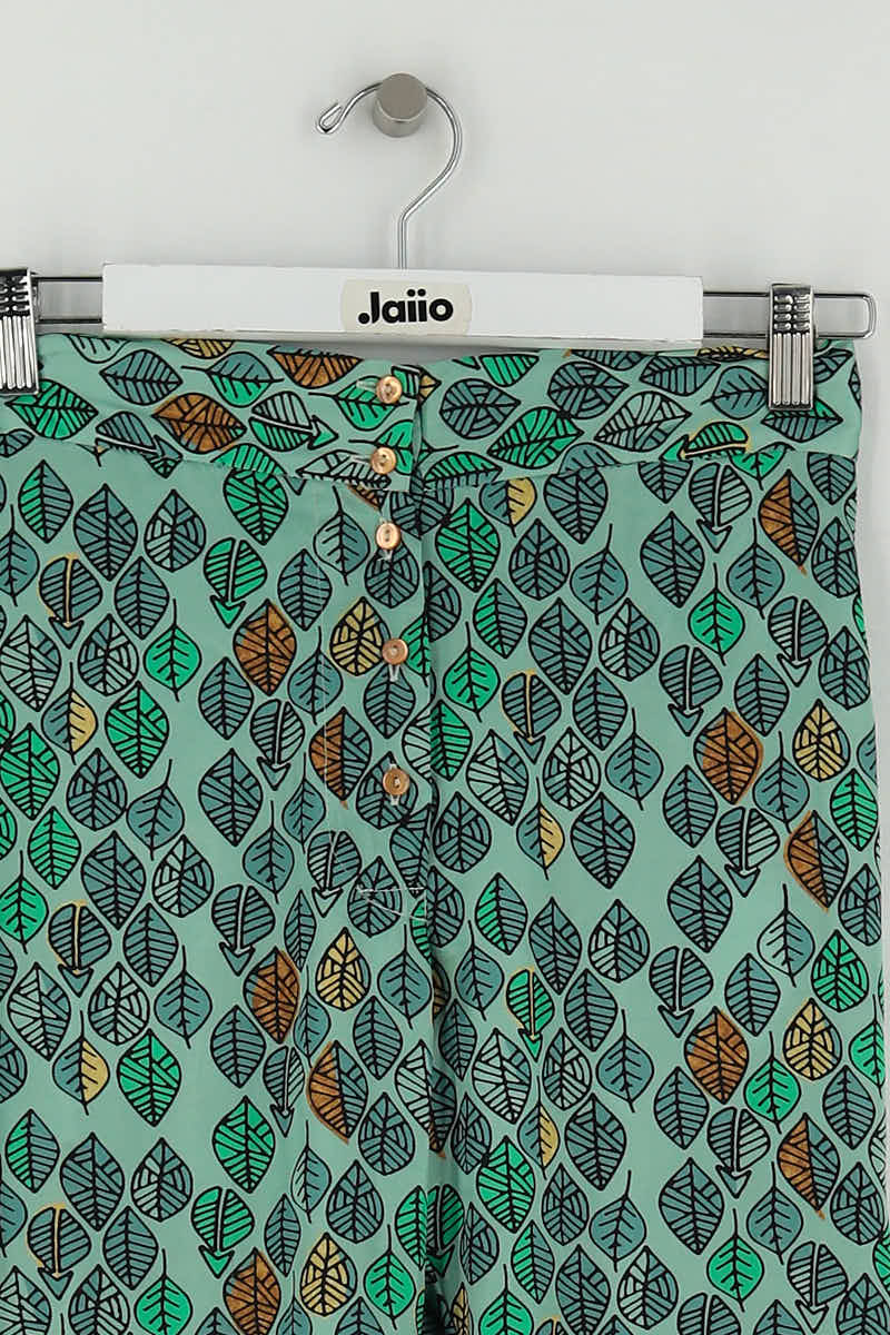 Pantalon droit Heimstone Vert en Polyester