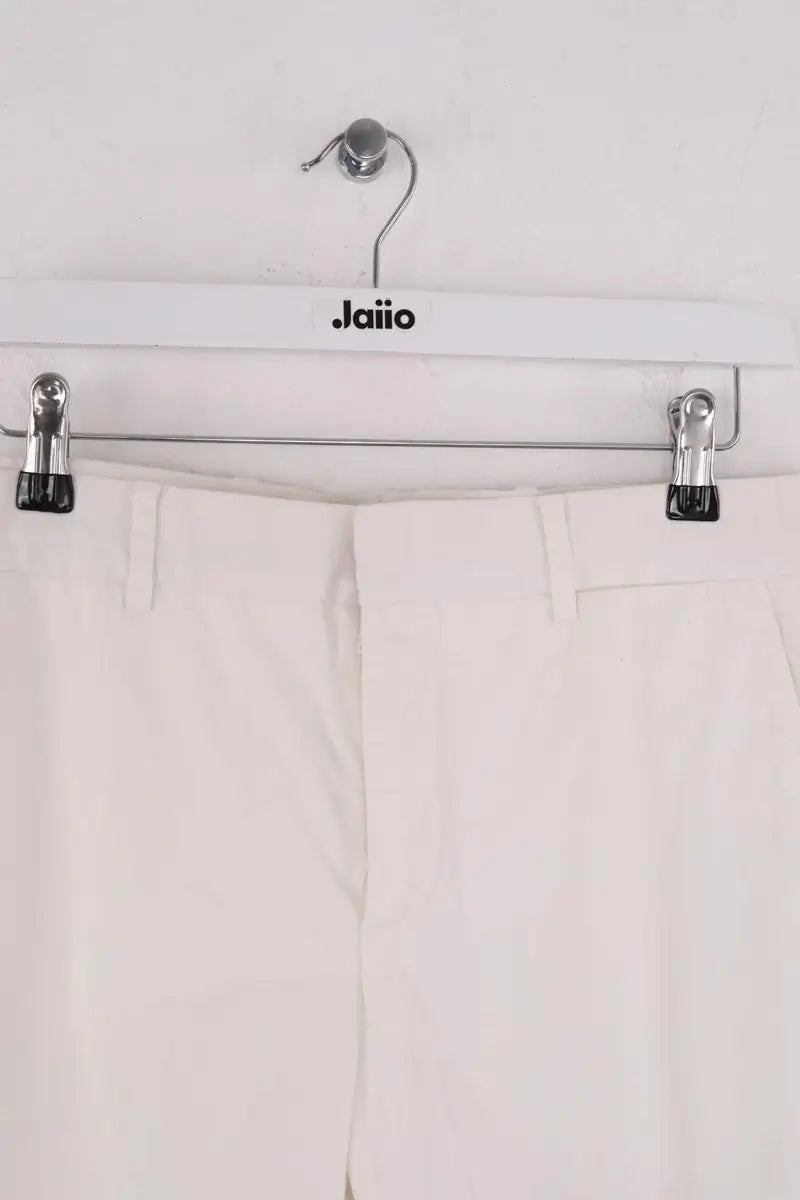 Pantalon droit Hermès Blanc en Laine