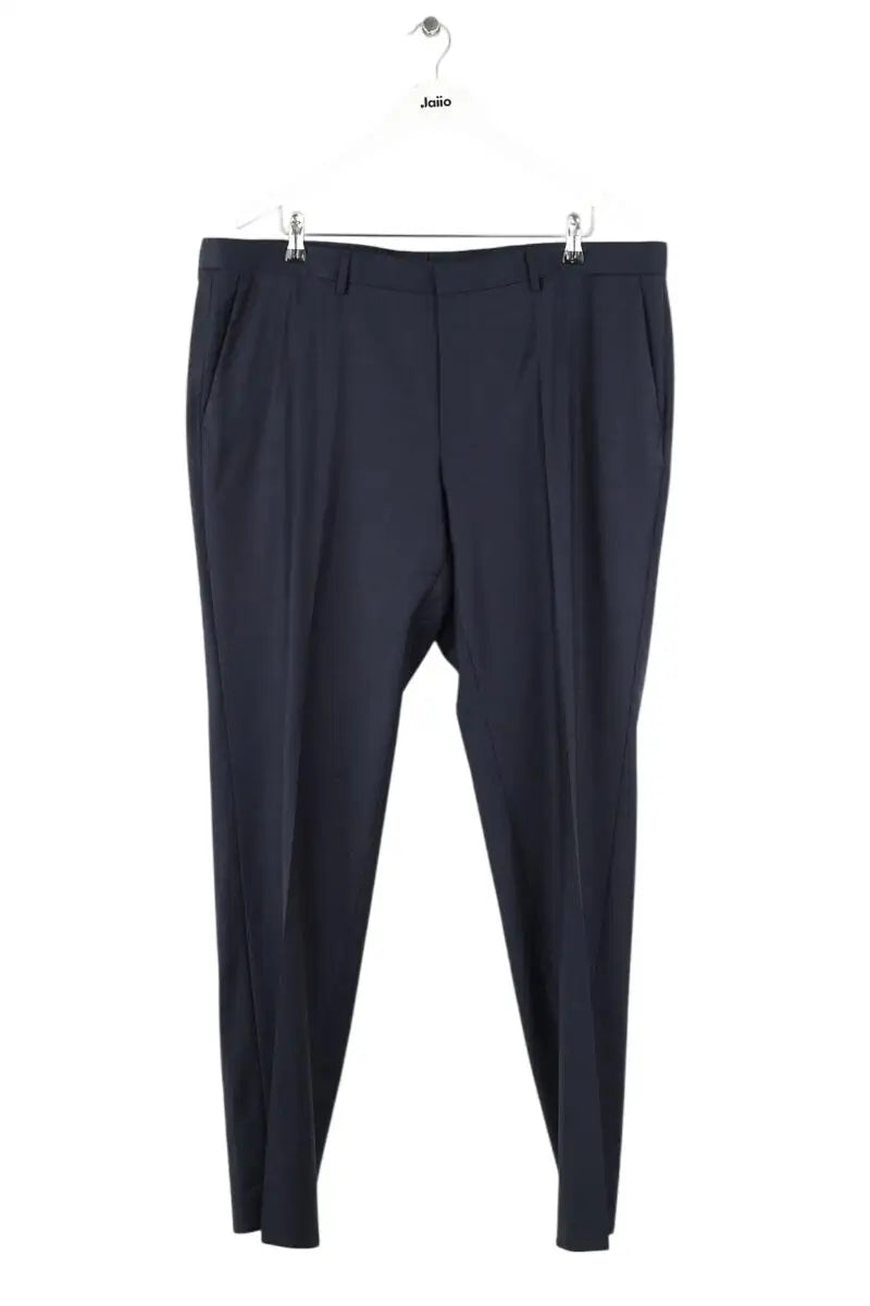 Pantalon droit Hugo Boss Bleu en Laine, taille XL - Seconde Main