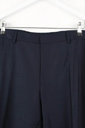 Pantalon droit Hugo Boss Bleu en Laine