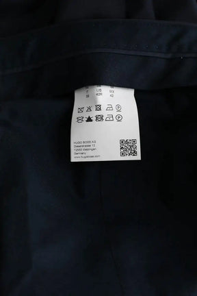 Pantalon droit Hugo Boss Bleu en Laine