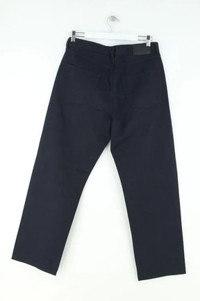 Pantalon droit Hugo Boss Marine en Coton