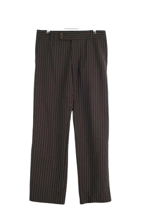 Pantalon droit Hugo Boss Marron en Laine, taille M - Seconde Main